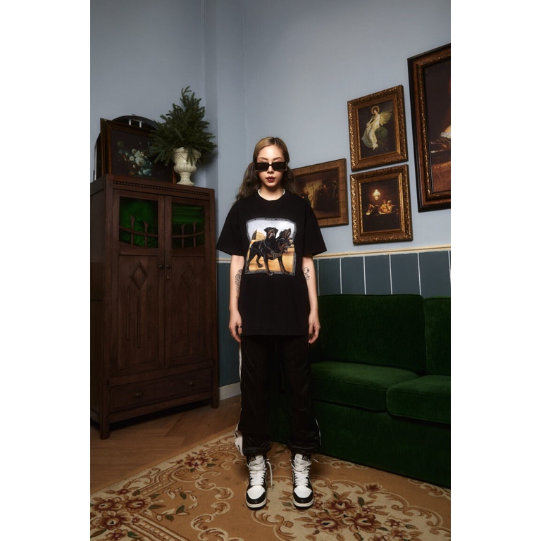 Áo Thun Mikenco Chó 3 Đầu CEBERUS TSHIRT, Áo Phông Unisex Nam Nữ