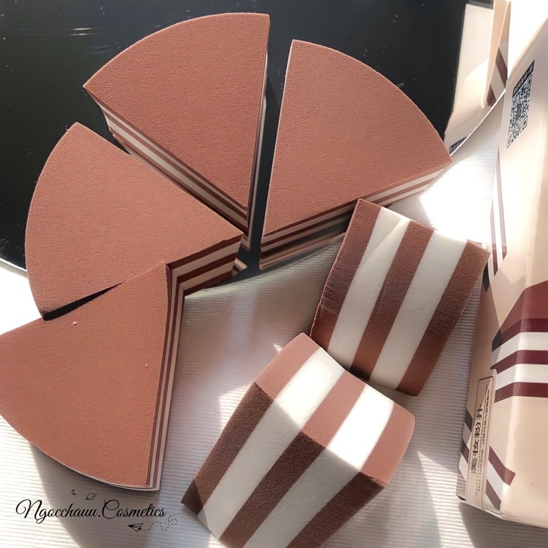 [MACK ANDY] SET MÚT NỀN CAKE CHOCOLATE (Ảnh Thật Shop Chụp)