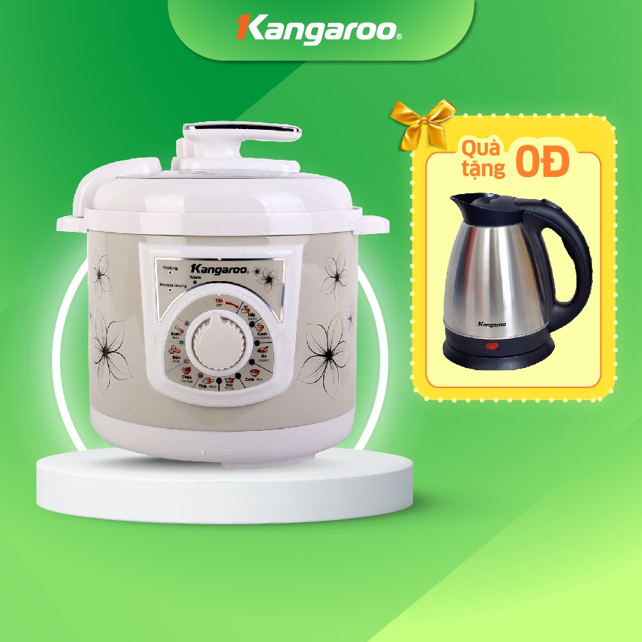 [Mã ELHADEV giảm 4% đơn 300K] Nồi áp suất điện cơ 6L Kangaroo KG286