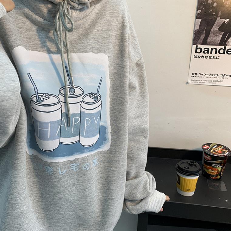 [Mã 12FASHIONSALE1 giảm 10K đơn 50K] Áo Hoodie Nam Nữ Happy, Áo sweater form rộng unisex HT60 | BigBuy360 - bigbuy360.vn