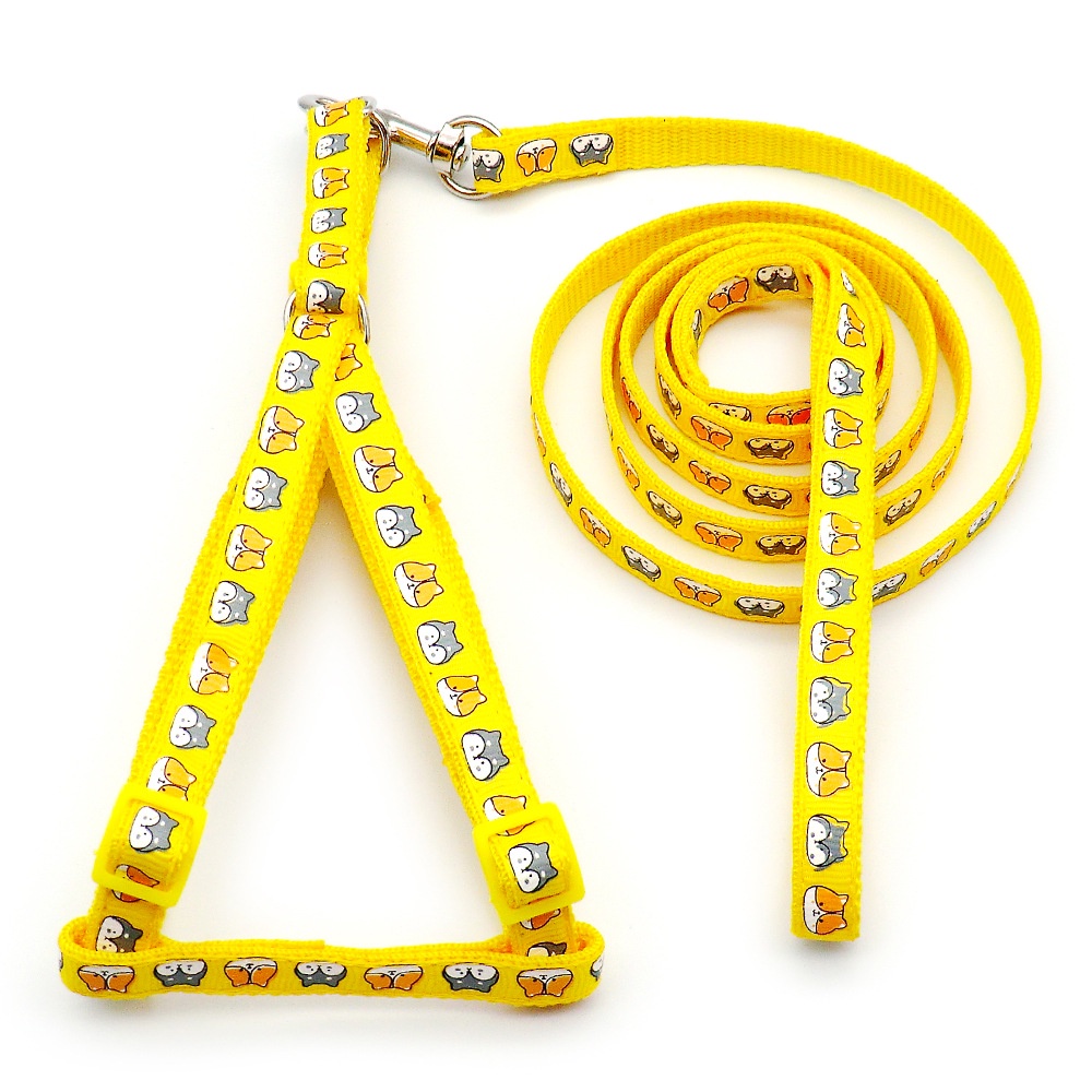 1 Dây Đai An Toàn Họa Tiết Hoạt Hình Dễ Thương Có Thể Điều Chỉnh Cho Thú Cưng