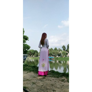 Full bộ áo dài hoa sen size S,M