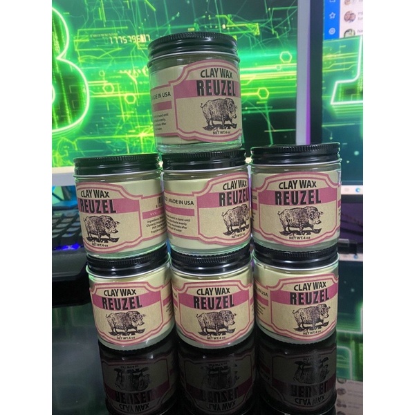 Sáp Clay Wax Reuzel Pink Phiên Bản Hũ Thủy Tinh Lợn Hồng Mới Nhất