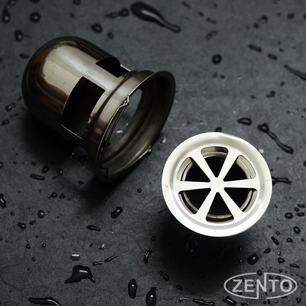 Phễu thoát sàn chống mùi inox Zento TS125 (118x118mm)