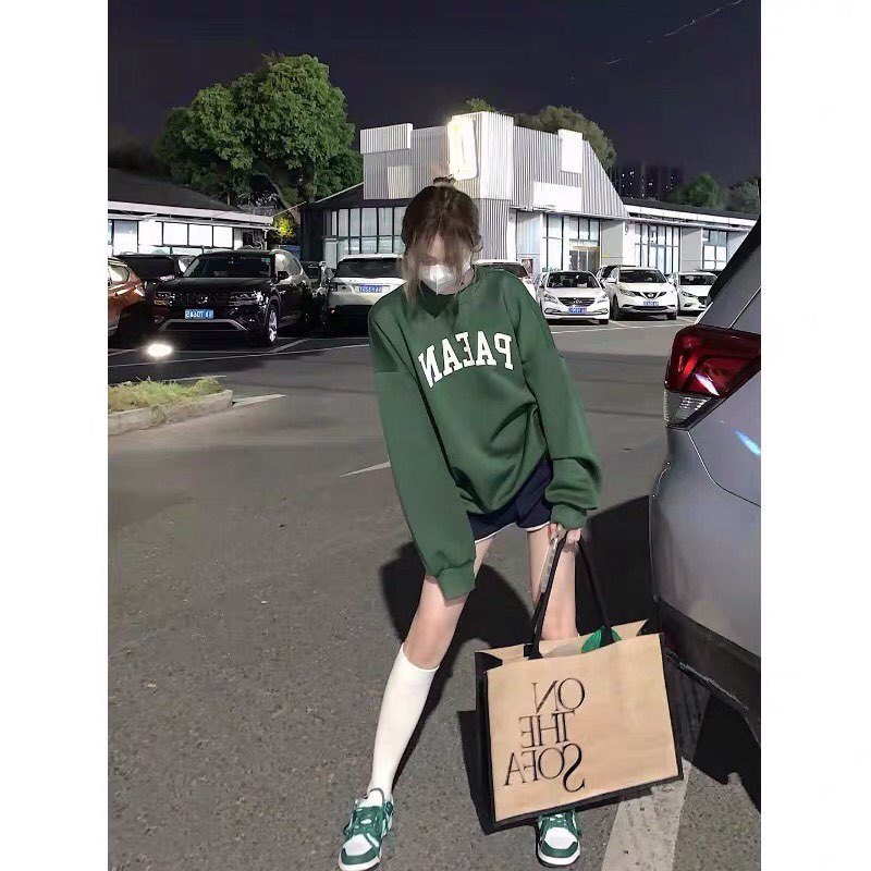 Áo nỉ sweater hoodie đôi nam nữ thời trang trẻ chữ PAEAN hàng quảng châu cao cấp co dãn from rộng hot LALLAMOTION 21 | BigBuy360 - bigbuy360.vn