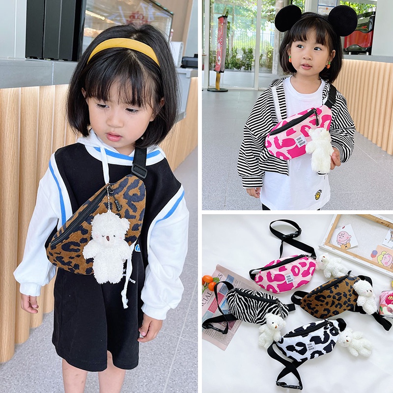 Túi Đeo Hông Đính Nơ Xếp Ly Thời Trang Hàn Quốc Cho Mẹ Và Bé