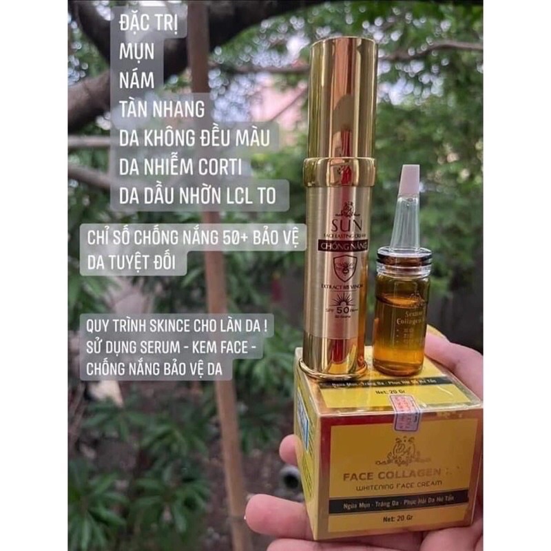 COMBO FACE+SERUM+CHỐNG NẮNG, MP ĐÔNG ANH CHÍNH HÃNG