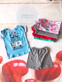 Set bộ cộc tay bé trai/bé gái