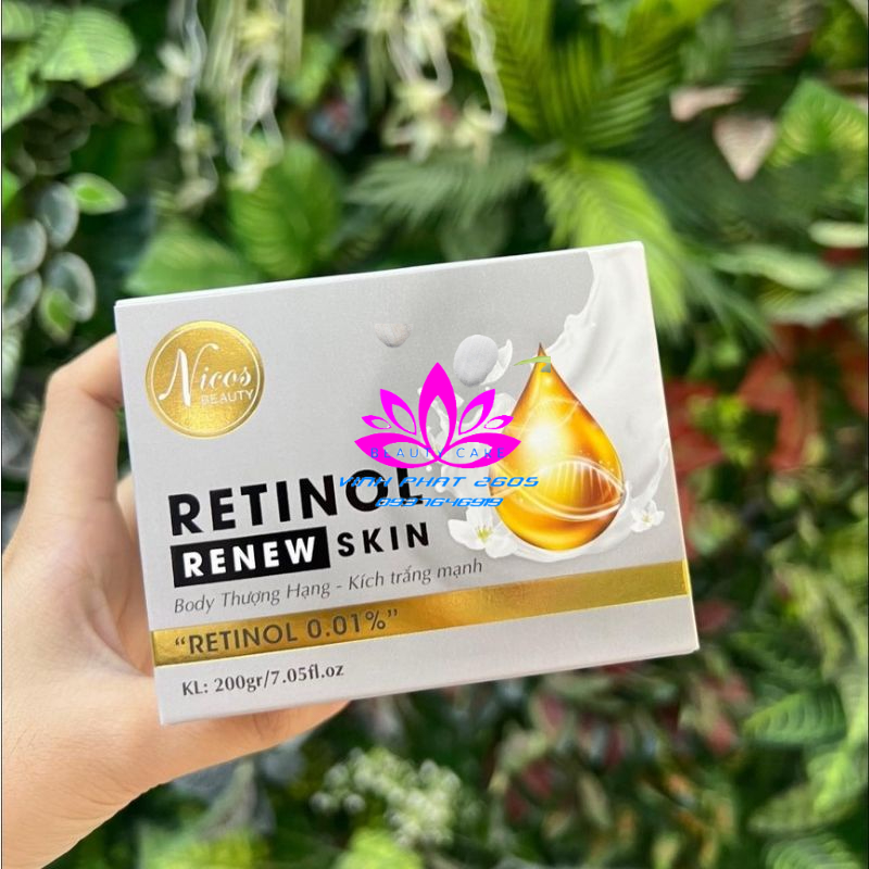 0(TẶNG KÈM Ủ) Kem Body Retinol Thượng Hạng 200Gr - Nicos Thanh Nhi