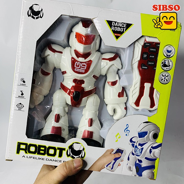 ĐỒ CHƠI ROBOT ĐIỀU KHIỂN TỪ XA MÀU ĐỎ DANCE ROBOT A0998 - SIBSO