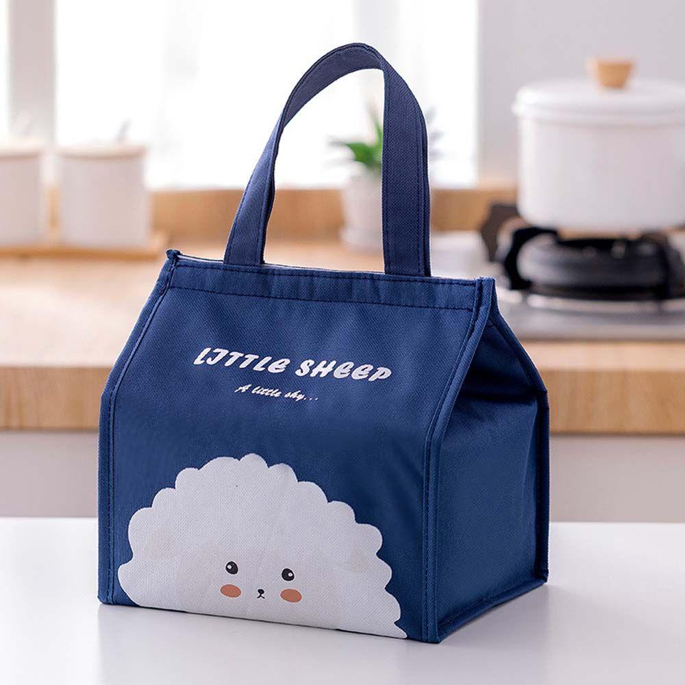 Túi Vải Canvas Cách Nhiệt Đựng Thức Ăn Cho Bé