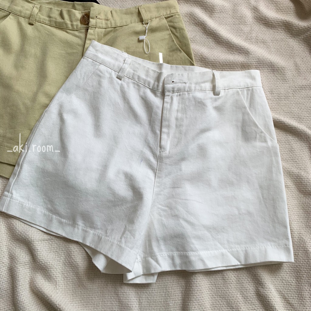 Quần shorts thô basic cạp phẳng Jojo