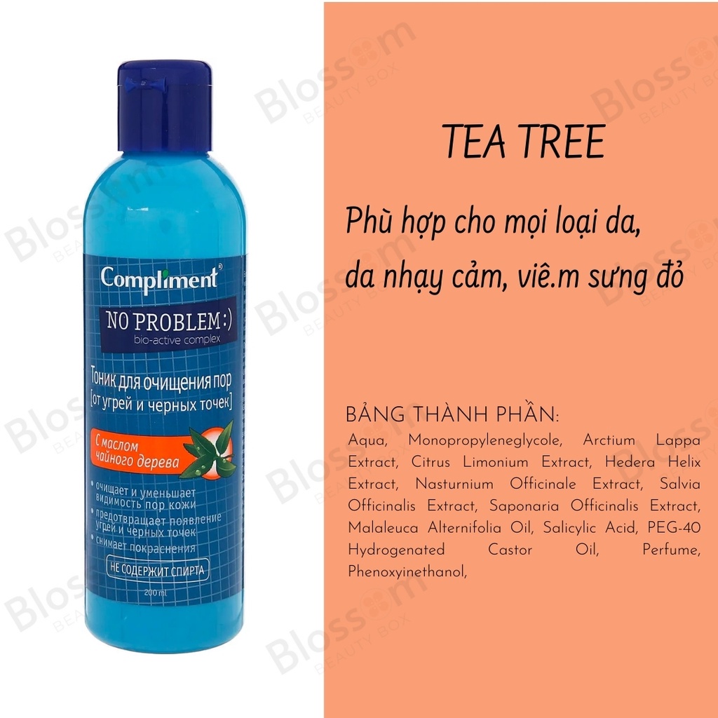 [HÀNG CHÍNH HÃNG] Toner Compliment No Problem_Bít tắc chân lông_Sắm ngay Compliment