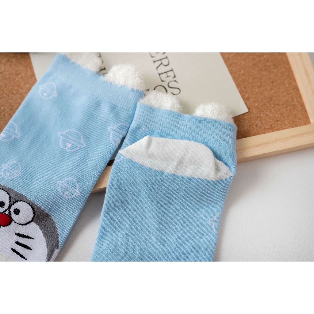 Vớ tất hoạt hình Doremon cổ ngắn có tai