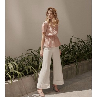 [Mã FASHIONMALLT4 giảm 15% đơn 150k] Popbirdy-Áo Lụa Chích Eo