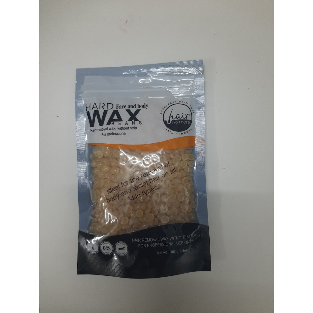 (Free que gỗ) Sáp wax lông nóng dạng hạt đậu Viên Hard Wax Beans 100g cao cấp