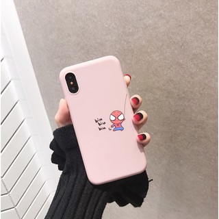 Ốp lưng iphone người nhện leo dây  dẻo