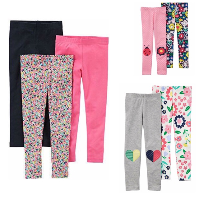 Set 4 quần legging Carter bé gái(12m-5T)