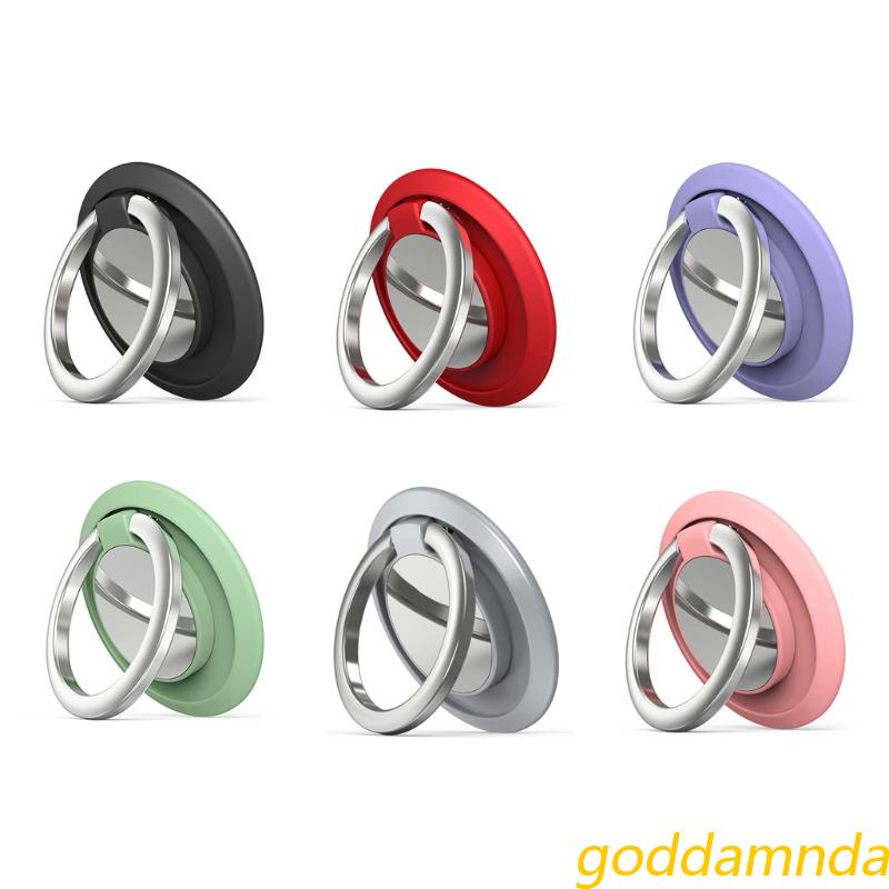 Giá Đỡ Điện Thoại Dạng Nhẫn Bằng Kim Loại Nam Châm Xoay 360 Độ Tiện Dụng