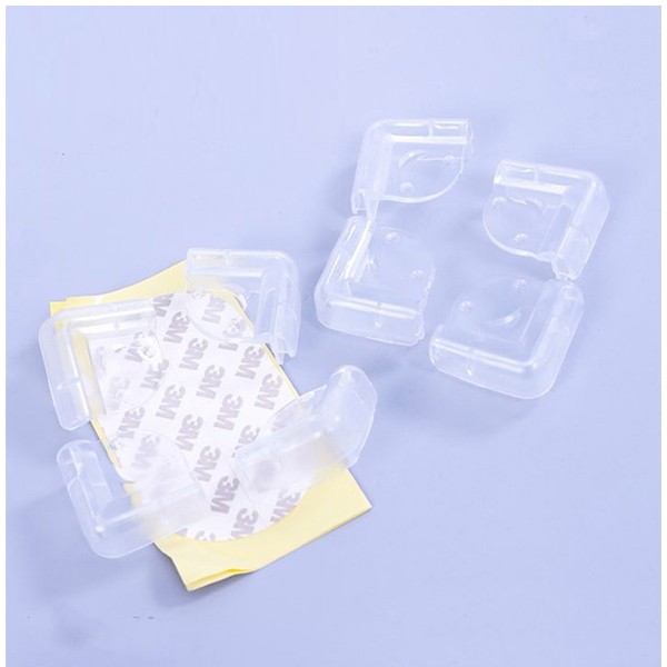 Bộ 4 Miếng Chống Vạ Chạm Góc Bàn Bằng Silicon Cho Bé Hình Mặt Cười