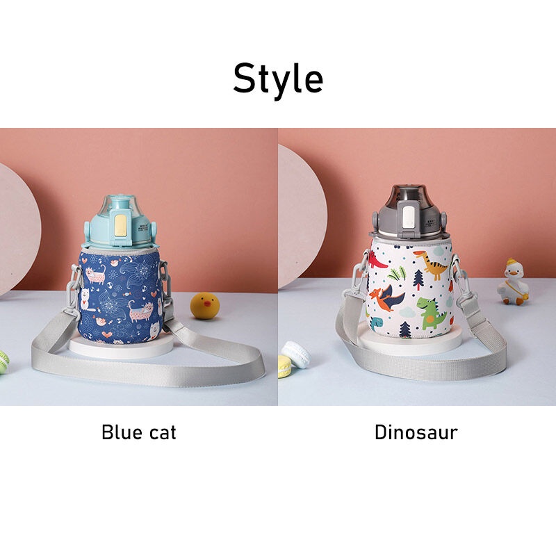 ONLY HOUSE Bộ Cốc Uống Nước In Hoạt Hình Dễ Thương Cho Bé