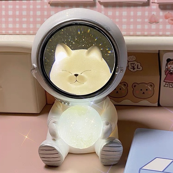Đèn ngủ mèo, gấu phi hành gia siêu kute