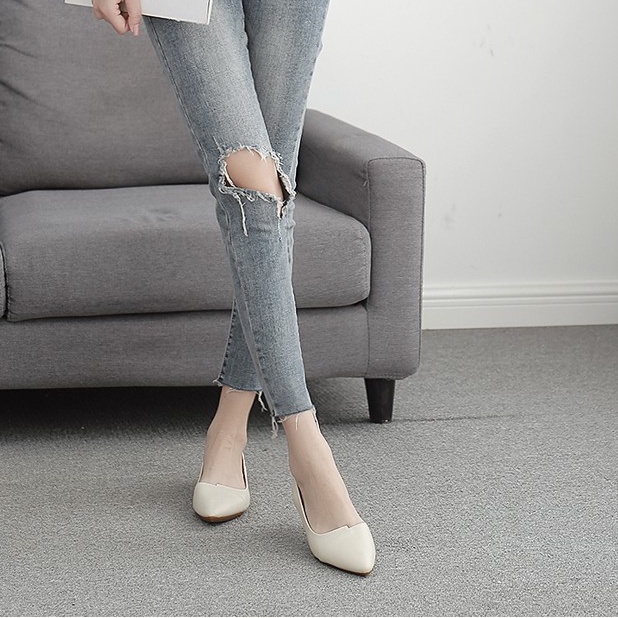 Giày bệt nữ DA MỀM cao 3 cm B2