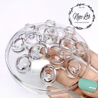 Đế mica 15 ô đựng mực phun xăm