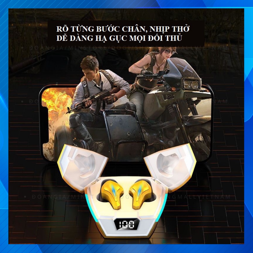 Tai nghe Bluetooth Gaming không dây K12 không dây chuyên PUBG thể thao hot thời trang ( Bản quốc tế, tặng găng gaming)