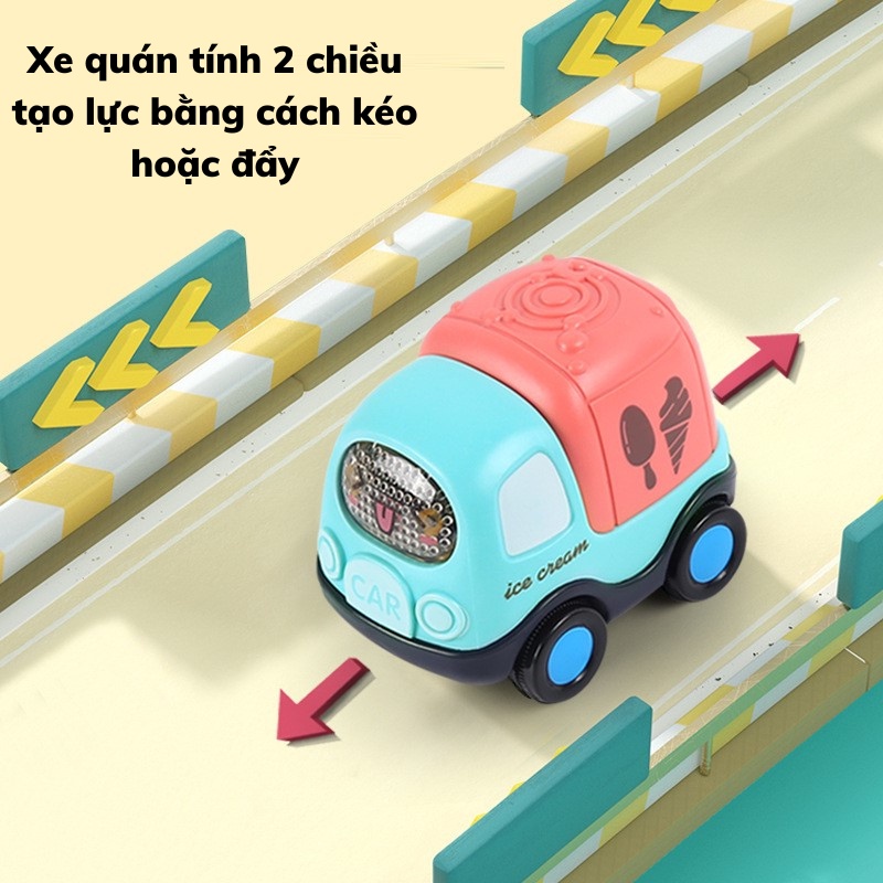 Xe đồ chơi hoạt hình đáng yêu cho bé