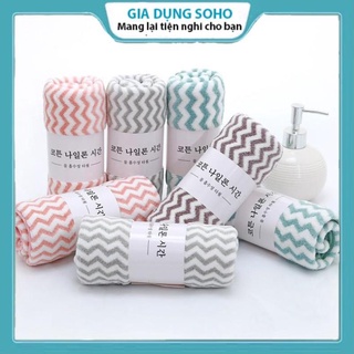 Khăn Mặt Hàn Quốc 50x35cm (Có Dòng Kẻ)