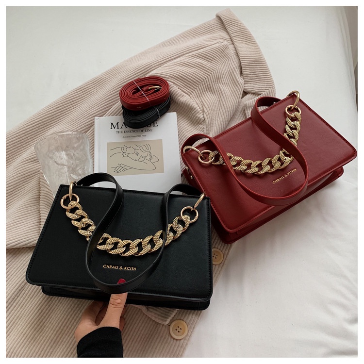 Túi đeo chéo JASMIN NOIR da PU hình vuông cỡ nhỏ thời trang sành điệu cho nữ