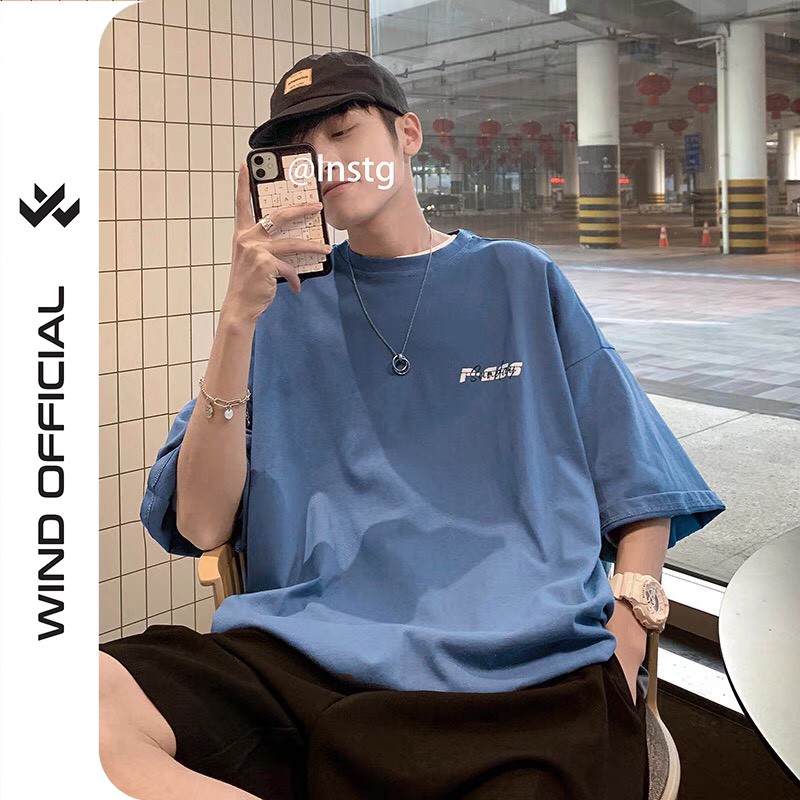 Áo thun tay lỡ WIND phông unisex form rộng SunDay nam nữ cotton ulzzang oversize