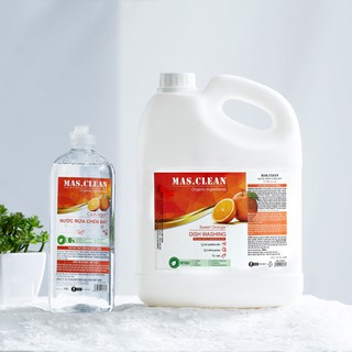 Nước rửa chén hữu cơ MasClean can 3.8L