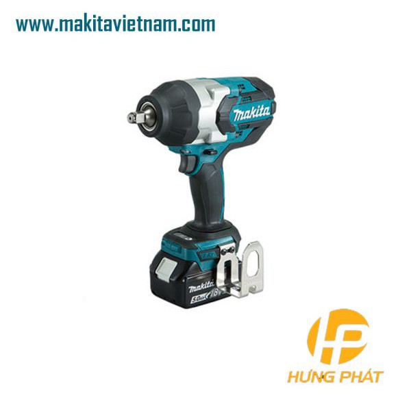 [Hàng chính hãng] Máy siết bu lông dùng pin Makita DTW1002RTJ 18V. Kèm sạc nhanh + 2pin 5.0Ah + thùng Makpac