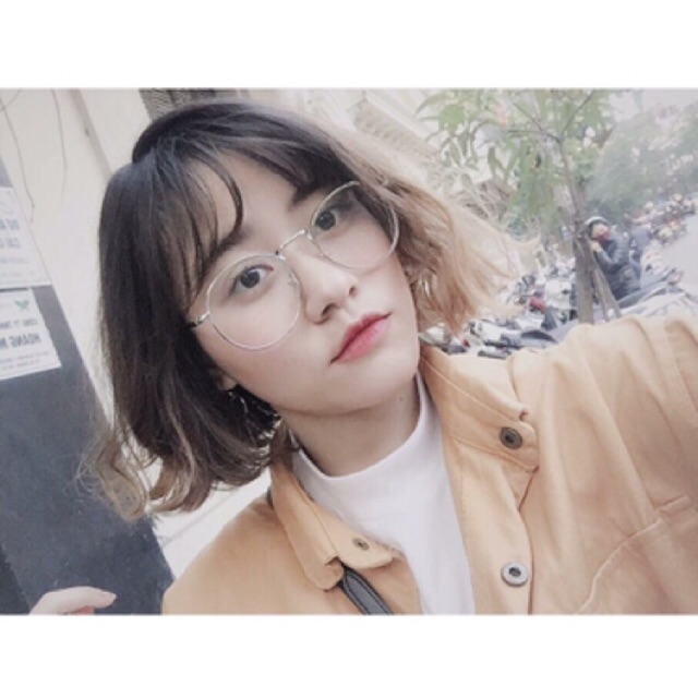 Gọng kính tròn Korean Glasses kính thời trang Unisex