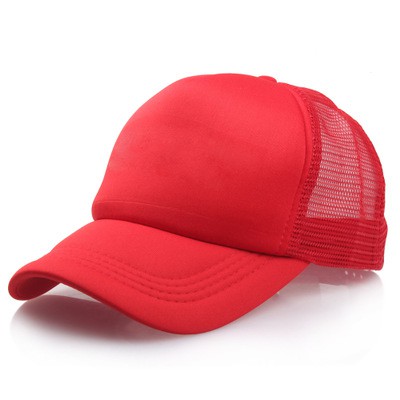 Mũ lưỡi trai phối lưới màu trơn phong cách hip hop cá tính thời trang unisex