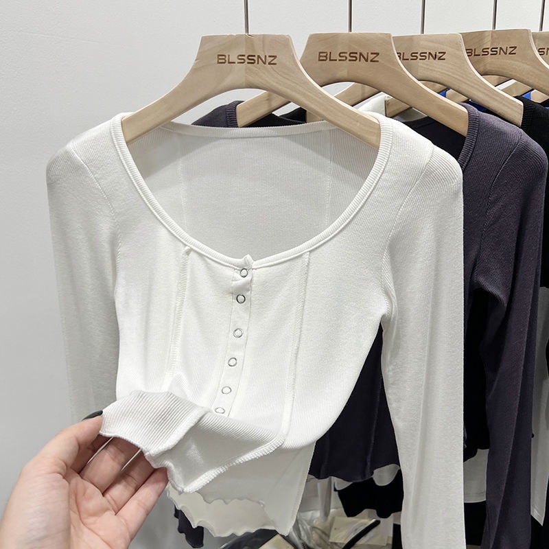 Áo Thun Lửng Tay Dài Thời Trang Dành Cho Nữ