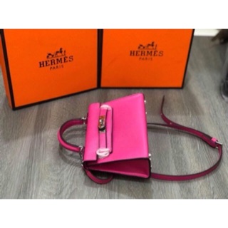 giảm giá Túi DA EPSOM SIZE 20 FULL BOX MÀU HỒNG SEN siêu rẻ