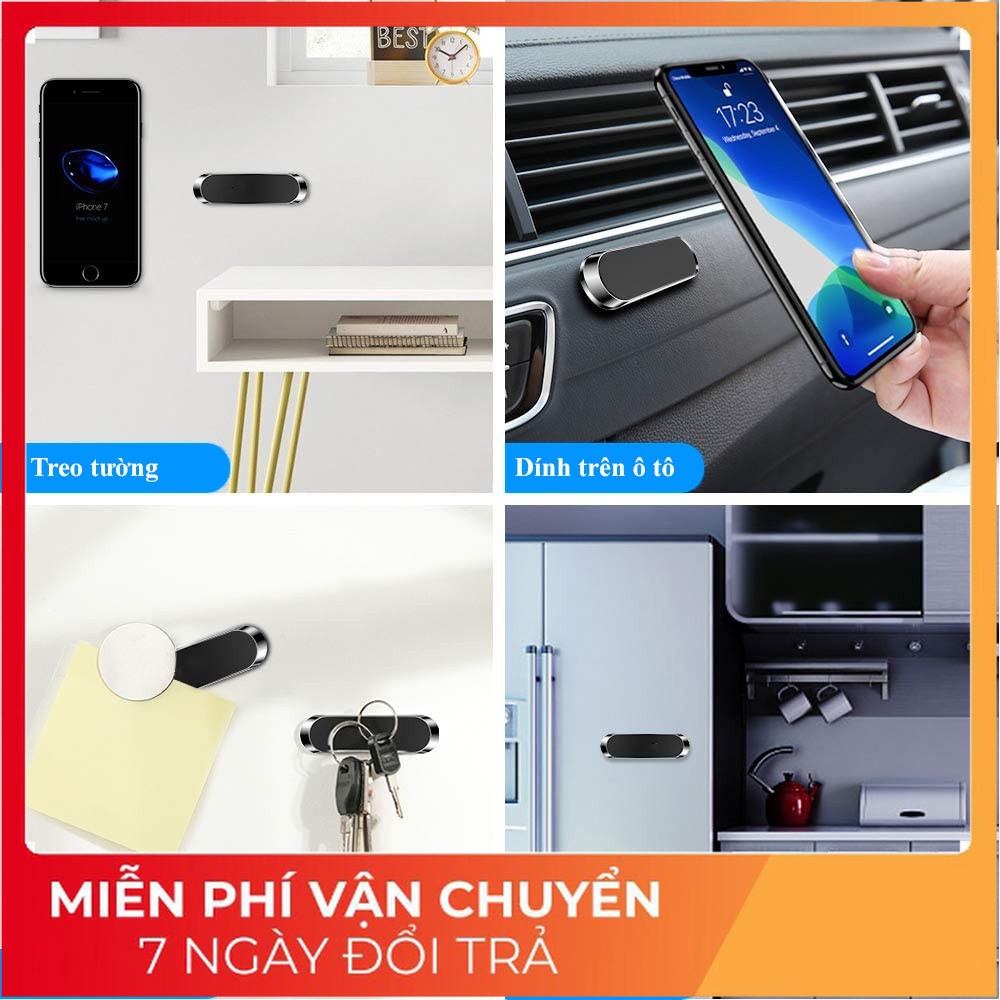 Giá Đỡ Điện Thoại Trên Ô Tô - Kẹp Điện Thoại Ô Tô, Xe Máy Hít Nam Châm