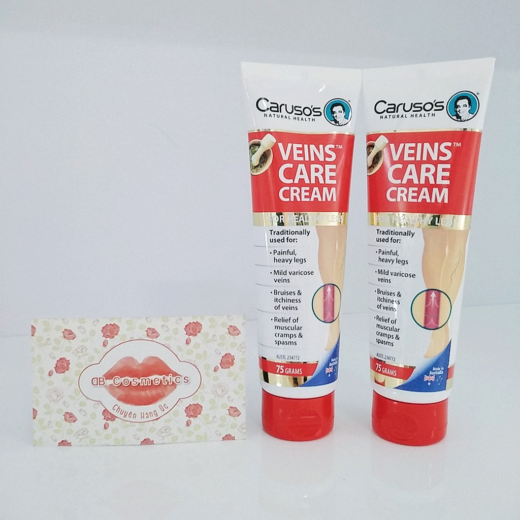 Kem bôi trị suy giãn tĩnh mạch Carusos Veins Care Cream 75g