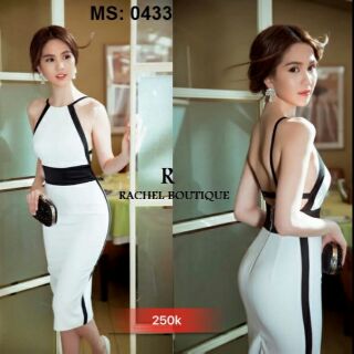 Đầm body hở lưng