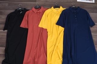 Đầm polo suông rộng
