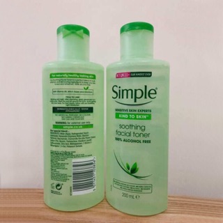 (Mẫu Mới) Nước Hoa Hồng Simple 200ml Mẫu Mới