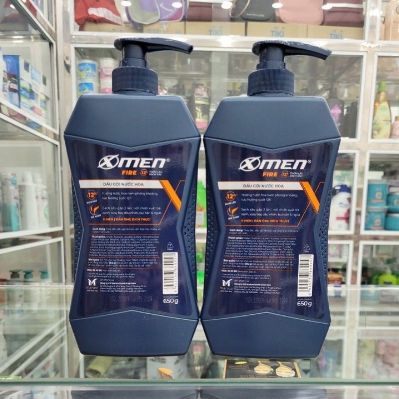 Dầu Gội Nước Hoa Xmen Fire 650g