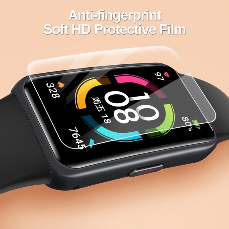 1/5 Miếng dán hydrogel mềm HD bảo vệ màn hình cho đồng hồ HUAWEI Honor Band 6