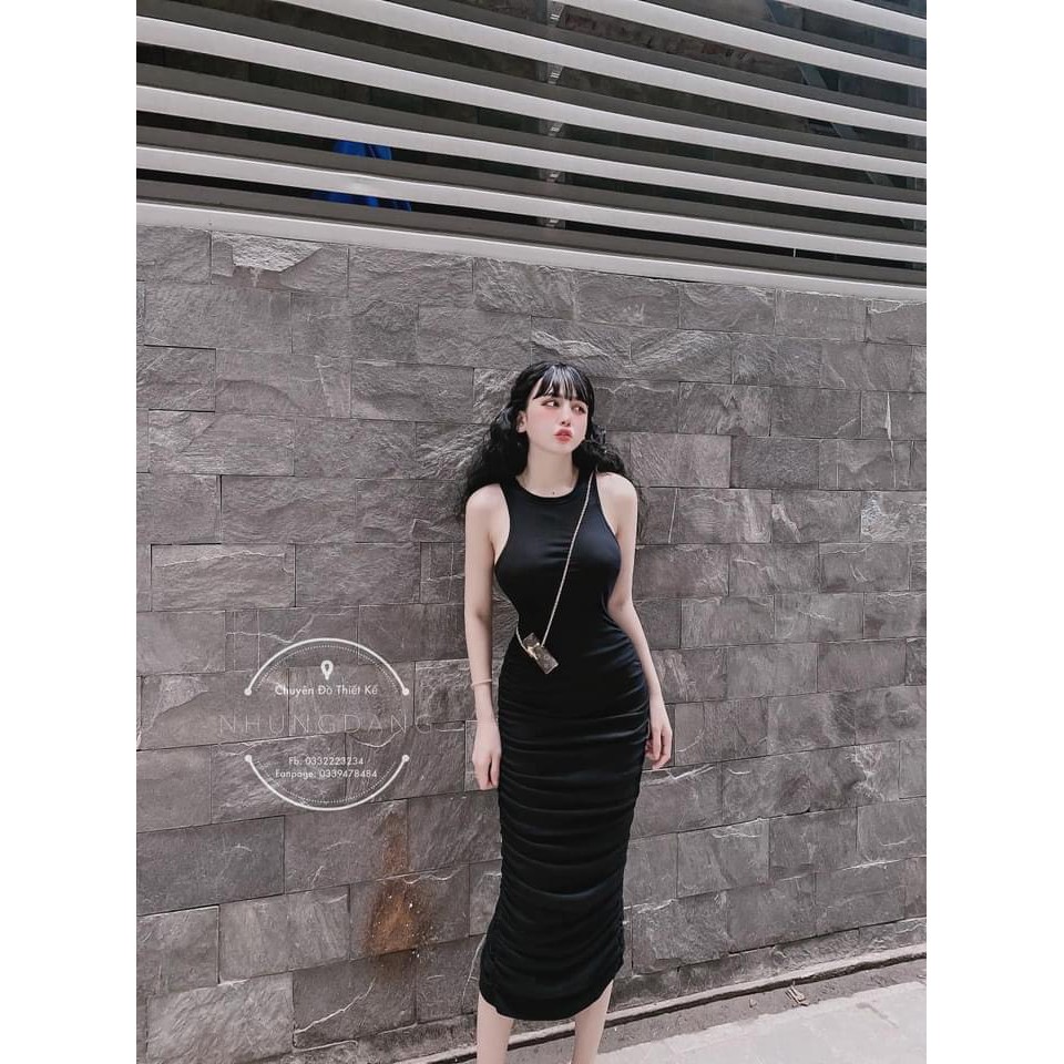 Đầm Body Sát Nách Nhún Sườn Phom Dài Thun Bori Thích Hợp Mặc Đi Tiệc Đi Làm Đi Chơi Phù Hợp Với Mọi Phong Cách | BigBuy360 - bigbuy360.vn