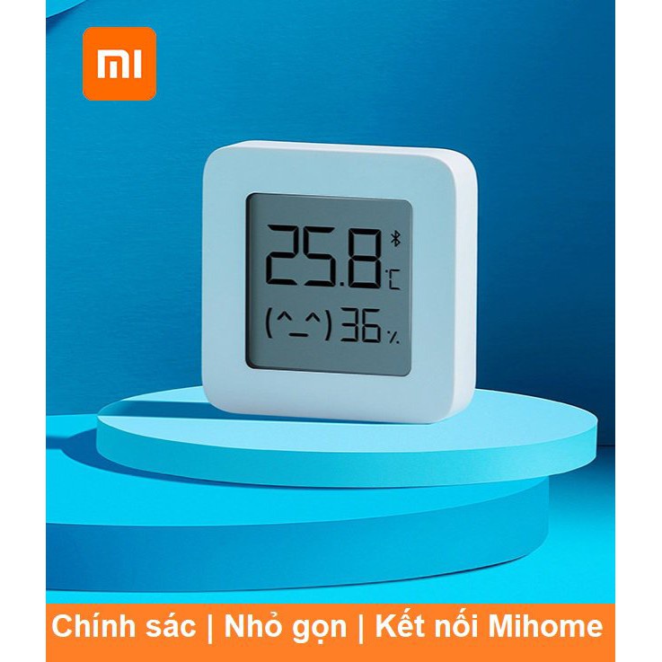 Nhiệt ẩm kế điện tử Xiaomi Mijia Gen 2 - Đồng hồ đo nhiệt độ và độ ẩm Xiaomi Gen 2- Có chế độ trẻ em, Tuổi thọ pin 3 năm