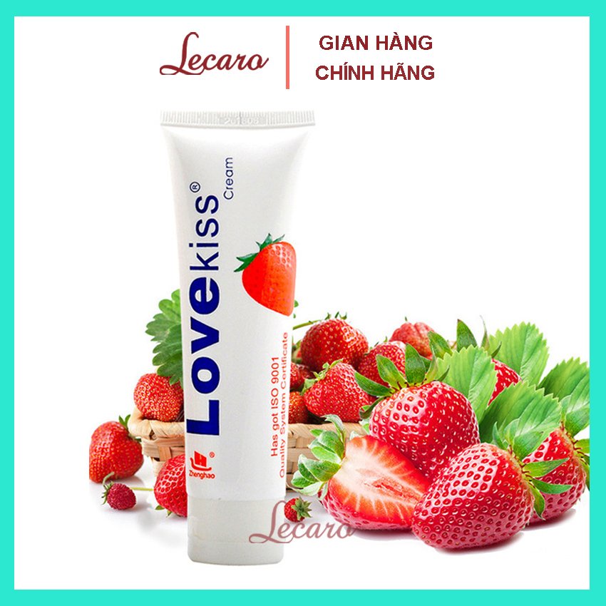 Gel Bôi Trơn Hot Kiss Hương Dâu Tây, Love Kiss Hương Cherry, Dung Tích 100ml, LECARO STORE