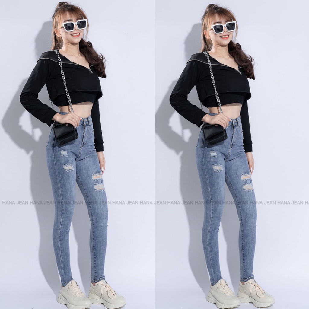Quần Jean Ôm Co Giãn Vải Mềm Mịn, Quần Dài Nữ Lưng Cao Nhiều Mẫu Size 26, size 28 Hình Ảnh Thật